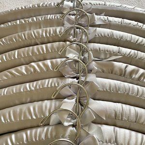 Grey Silk Padded Hangers